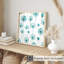 «Botanical Turquoise Teal Dandelions», reproduction d'art moderne sans cadre-1952219303