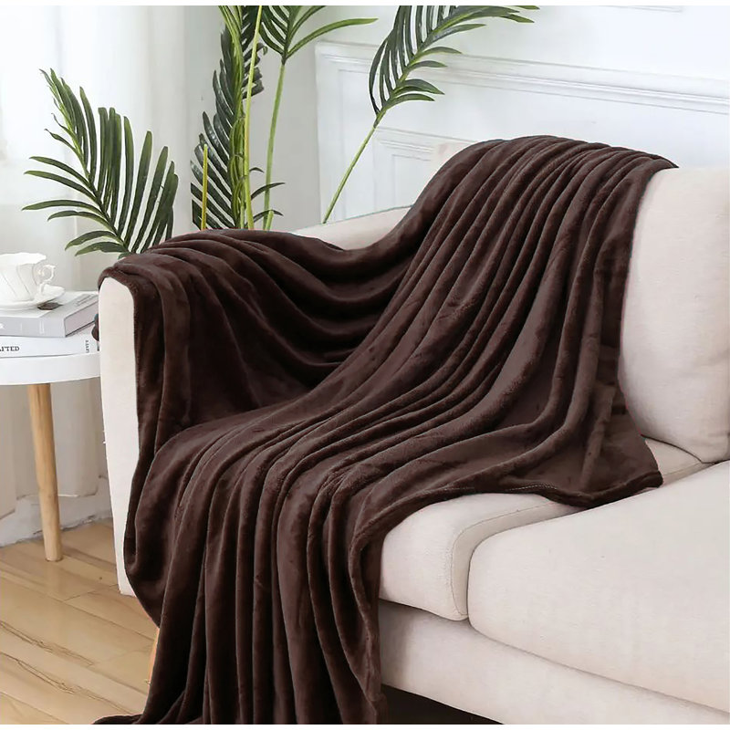 Plain Weave / Muslin Throw Blanket, Full, Brown