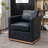 Azib 29'' Wide Genuine Leather Top Grain Leather Swivel Armchair-439389297
