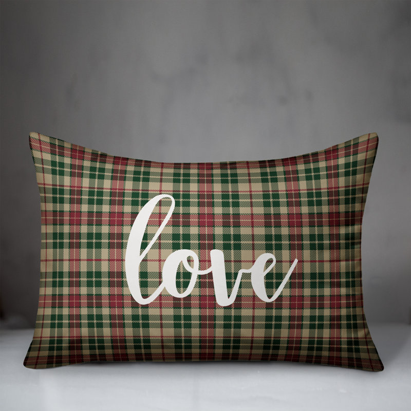  Coussin lombaire Love in Tartan