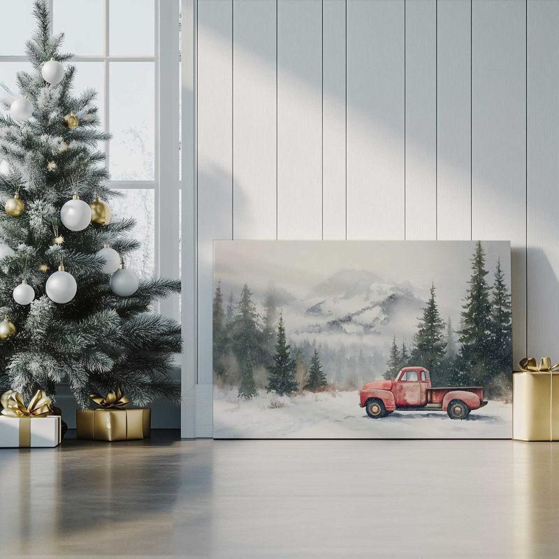 Impression sur toile Frosted Haul, H 24 po x l 36 po, Toile tendue avec châssis