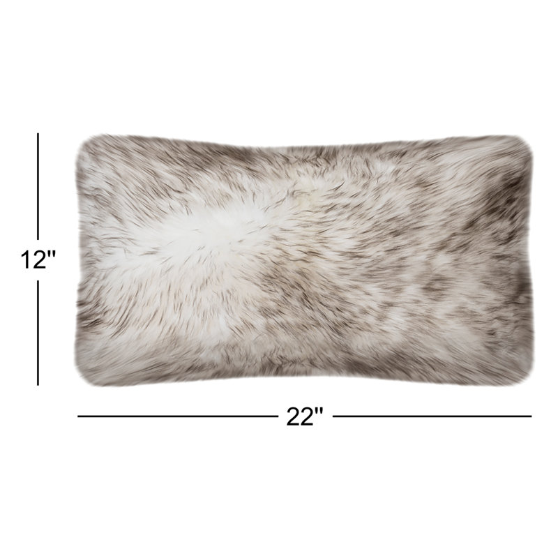 Fieldman Reversible Lumbar Pillow Cover & Insert, Wolf Brown Tip