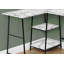 Bureau d'ordinateur, bureau personnel, coin, tablettes de rangement, L 48 po, forme en L, travail, stratifié marbré pour ordinateur portable, métal, contemporain, moderne-1669184832