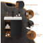 500mm Wall Hung Bathroom Vanity Unit with Resin Basin-135959799