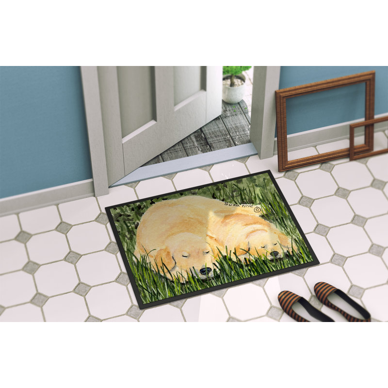 Paillasson Golden Retriever, Rectangle 1 pi 6 po x 2 pi 3 po
