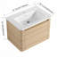Meuble-lavabo mural avec lavabo en céramique blanche et porte à fermeture en douceur-1185300877-1185300879