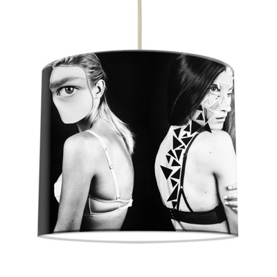 Hamilton 29cm H Paper Drum Pendant Shade ( Screw On )