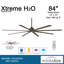 84" Xtreme 8 - Blade Outdoor Standard Ceiling Fan with Remote Control-29852220