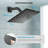 8-Inch Square Rain Shower Head, Handheld Shower, 59-Inch Shower Hose, Shower Arm, Handheld Holder-119702450