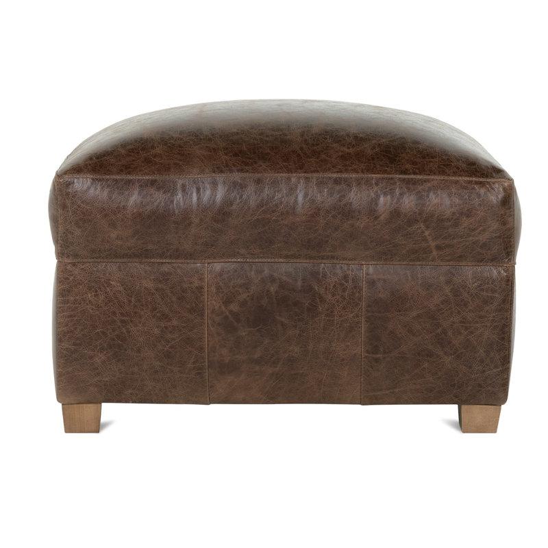Repose-pieds en cuir Mikesell