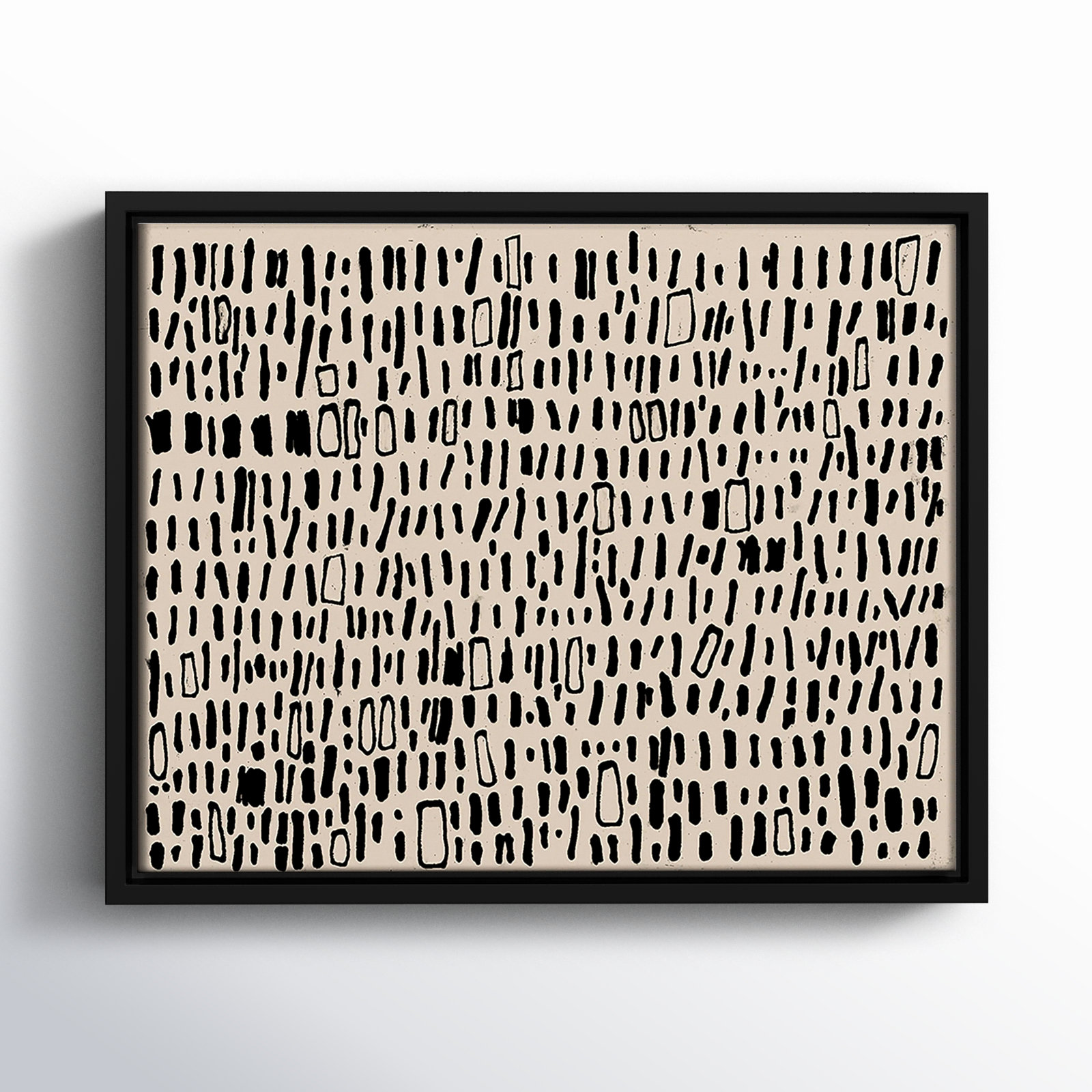 Timber "Tribal Code" Print by Filippo Ioco, 12.5" H x 15.5" W, Black