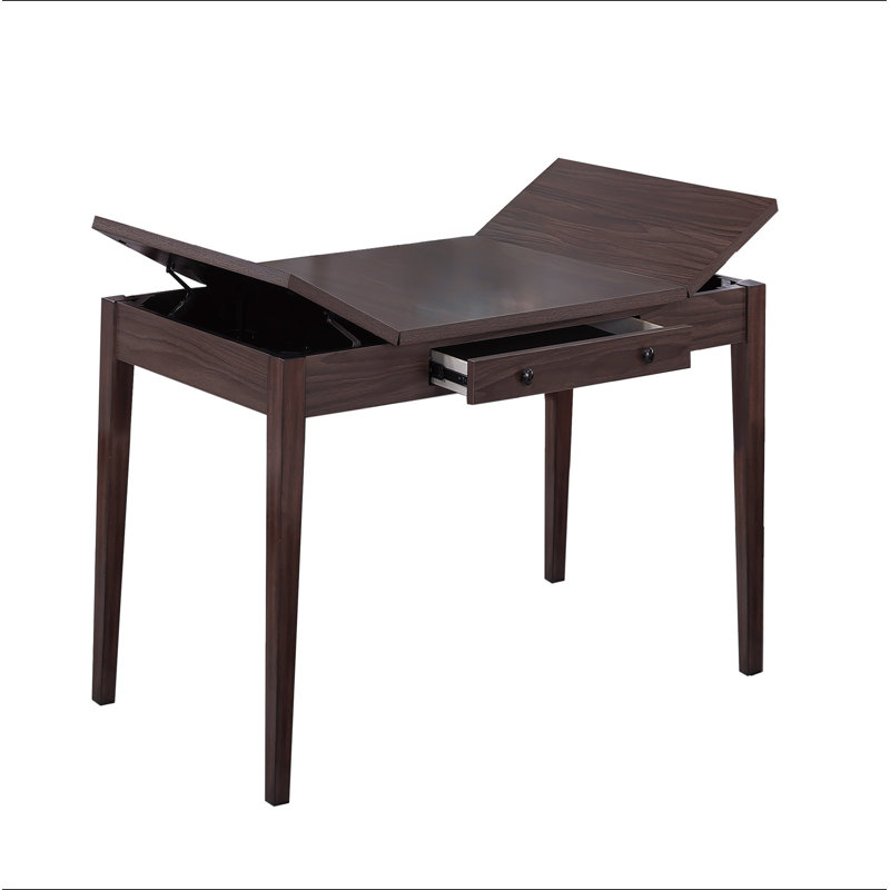 Table de salle à manger noyer avec tiroirs et table de salle à manger, H 30 po