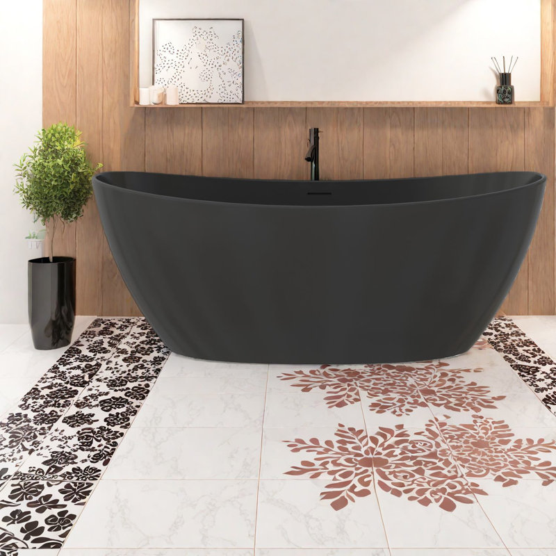 Baignoire profonde et bain tourbillon