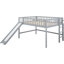 Lit mezzanine double pleine grandeur gris avec glissade séduisante amovible-2000038590-2000038591