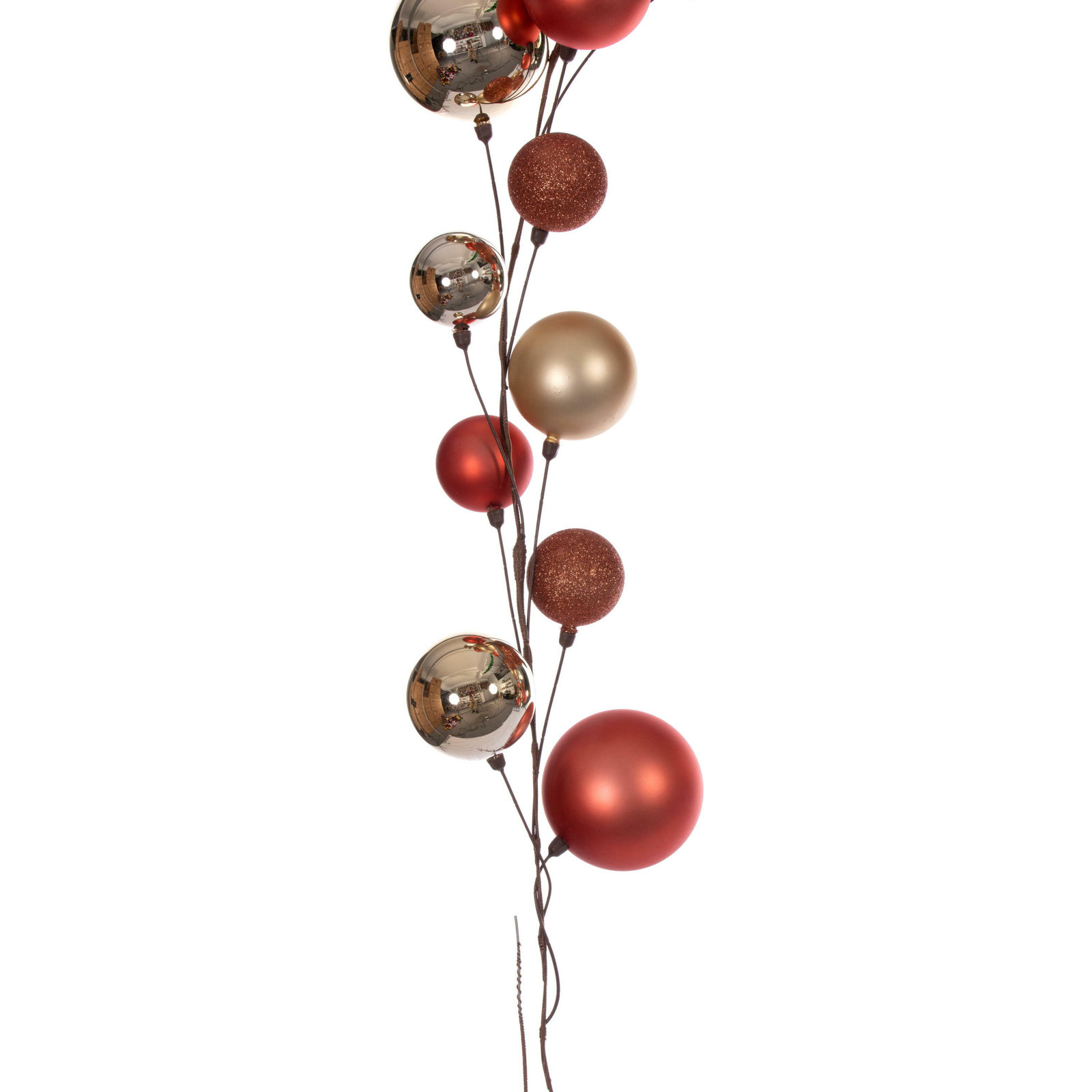 120'' in. Faux Garland, Champagne