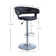 Carmelyn Swivel Upholstered Adjustable Height Counter Stool with Metal Frame