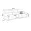 Coussin modulaire vert 100% polyester-426446851