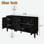 Buffet avec porte symétrique Sunburst et tablettes réglables-590291870