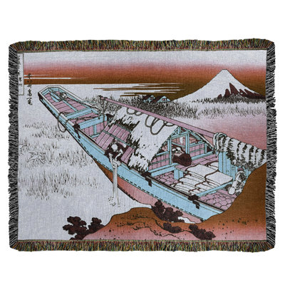 Katsushika Hokusai Hand Woven Throw Blanket