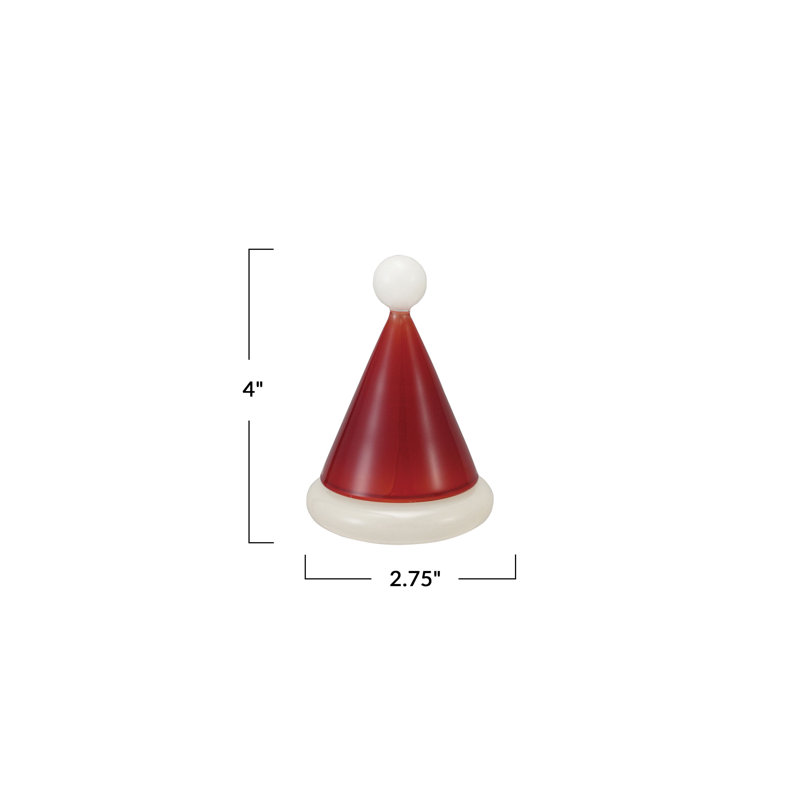 Artisan Glass Santa Hat Toothpick Holder