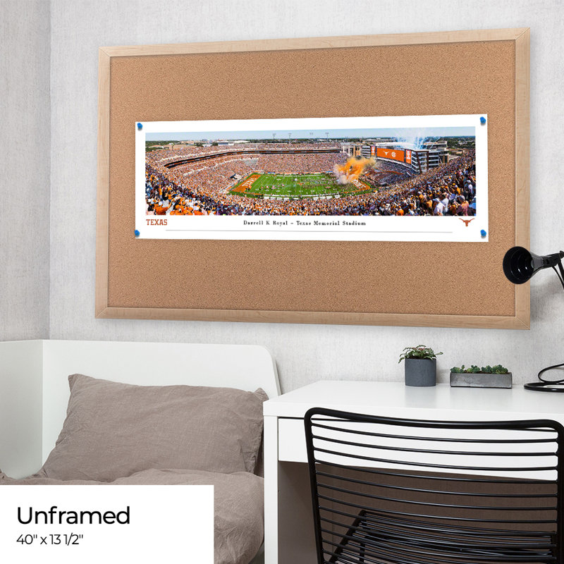 Texas Longhorns Football, Paper, No Mat, 13.5" H x 40" W x 0.1" D