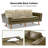 84'' Mid-Century Modern Upholstered Sofa, Solid Wood Frame & Legs, 3-Seat Couch for Living Room-832649624