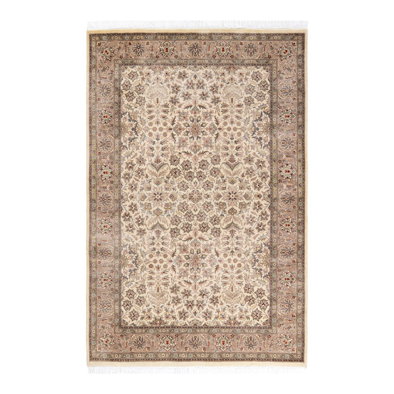 Hayner One-of-a-Kind Hand-Knotted New Age 7'1" Round Wool Area Rug in Brown/Beige