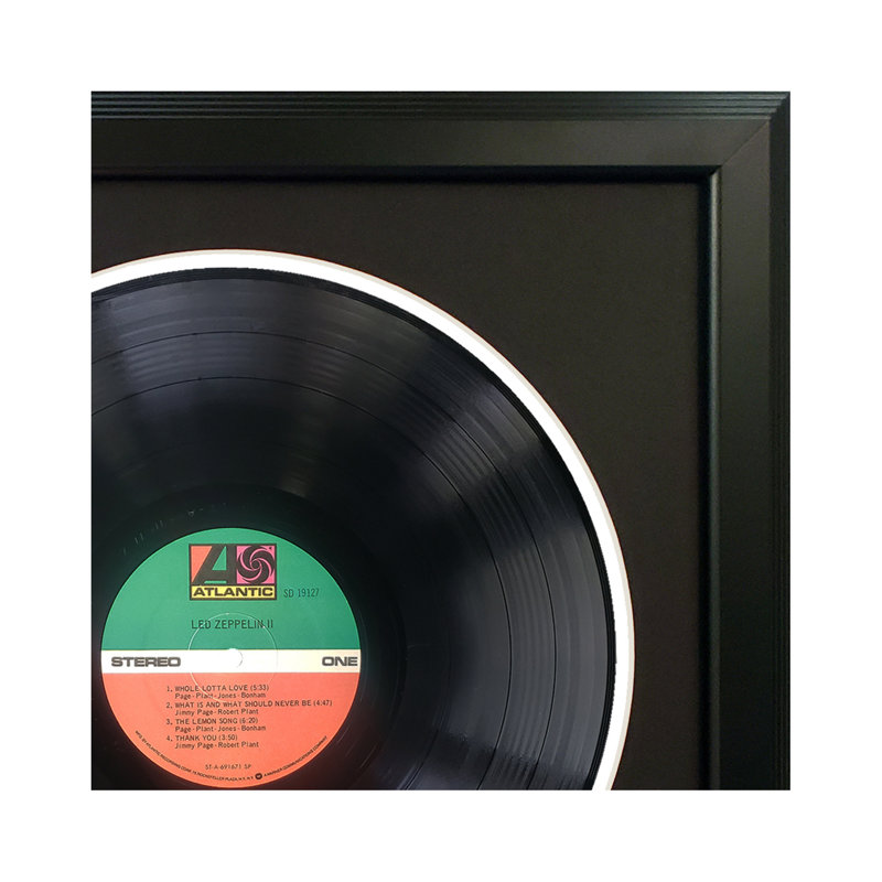 Led Zeppelin "Led Zeppelin II" Framed Vinyl Record Wall Art, LP Album Cover Display, Music Memorabilia Decor, Unique Gift for Vinyl Lovers