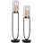 30.5'' H Iron Floor Hurricane with Candle Included