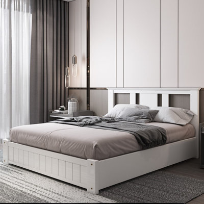 Storage Wooden Bed with 3 Drawers 