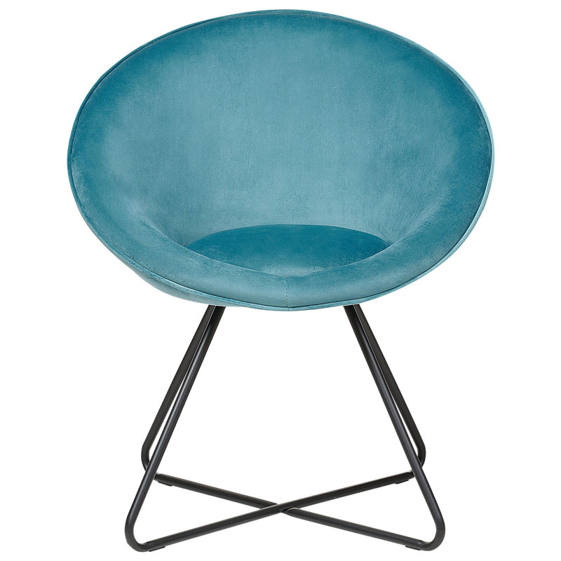 Abigaelle Upholstered Accent Chair, Blue/Black