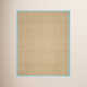 Auckland Bamboo Natural/Turquoise Area Rug