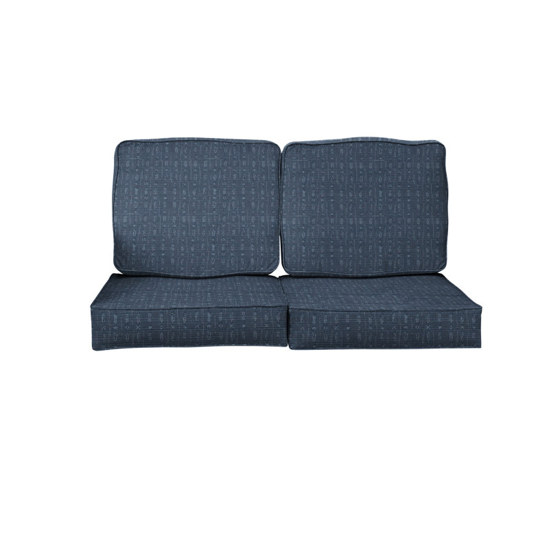 Outdoor 5'' Loveseat Seat / Back Cushion, 30" W x 27" D