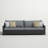 Fionnula 96" Wide Wicker Patio Sofa With Sunbrella Cushion Covers-929289011