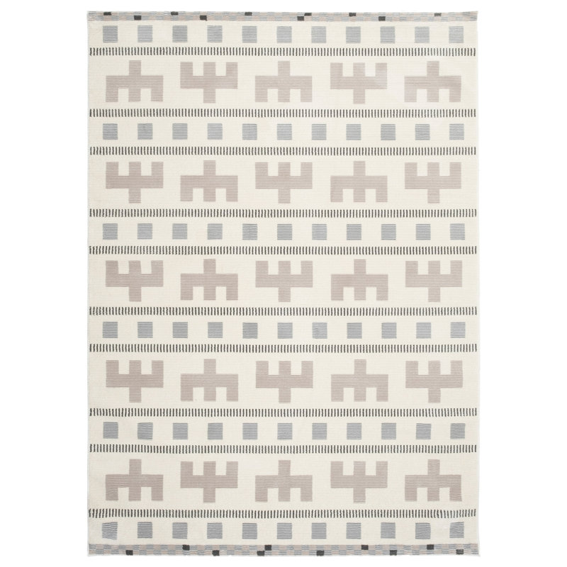 Comb Washable Rug, Rectangle 6'7" x 9'