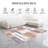 Bimlesh Modern Geometric Washable Indoor Bedroom Area Rug in Beige, Rust, and Gray for Living Room-495514383