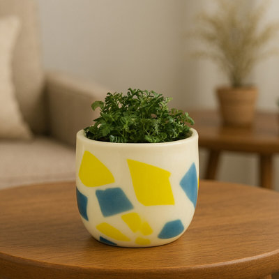Cyrina Glass Cachepot
