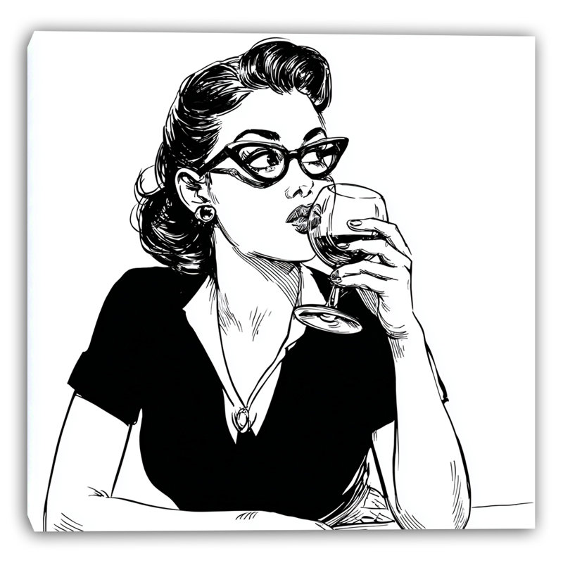 «Wine Reflection», art mural sur toile tendue