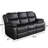 Creeve 79.9'' Wide Breathable Leather Cushion Back Reclining Sofa with Pillow Top Arm (Set of 2)-344447743