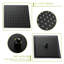 Douche de plafond double - trousse de fonction de soupape en acier inoxydable bronze huilé 360 ajustable équilibré