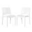 Chaise de salle à manger d'extérieur empilable (ensemble de 2)-1439445217