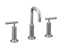 Purist Widespread Bathroom Faucet with Drain Assembly