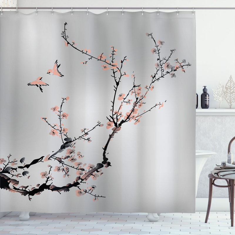 Ensemble de rideau de douche et crochets de la nature, H 75 po x l 69 po, Coquille d'œuf foncé
