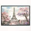 Paysage urbain «Eiffel avec fleurs roses», peinture-26696194-35109237