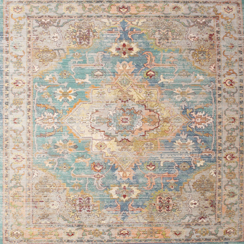 Catherine Oriental Indoor Rug, Square 5'