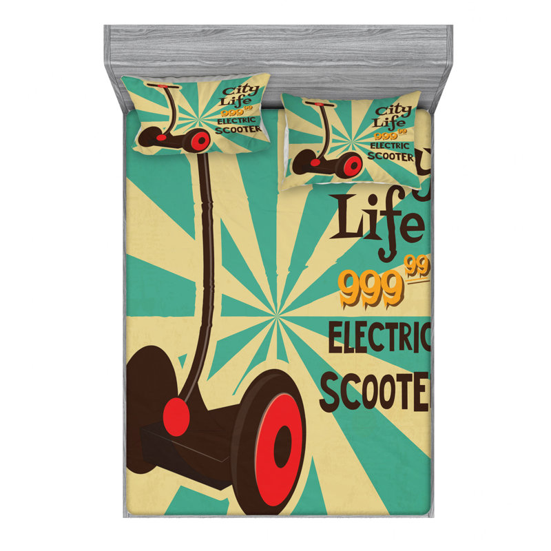 Ensemble de draps électrique, Ensemble de draps pour lit double avec 2 taies d'o