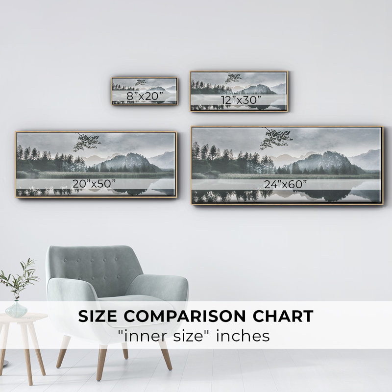 Evening Melody- Framed Canvas, 20" H x 50" W