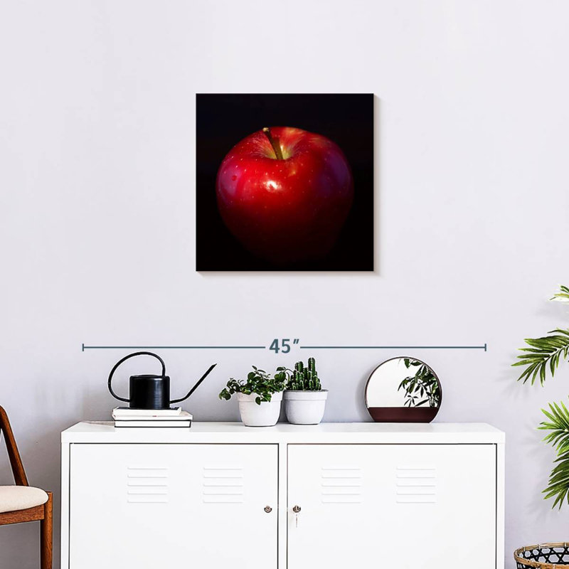 Yarlin Shiny Red Apple, 20" H x 20" W