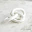 3 Rings Connected-Matte White