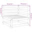 Trappe 70cm Wide Wood Patio Sofa